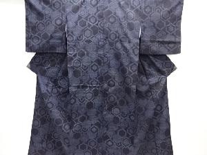 平和屋着物○結城紬 80亀甲 吉祥文 正絹 逸品 未使用 CAAU3025yc